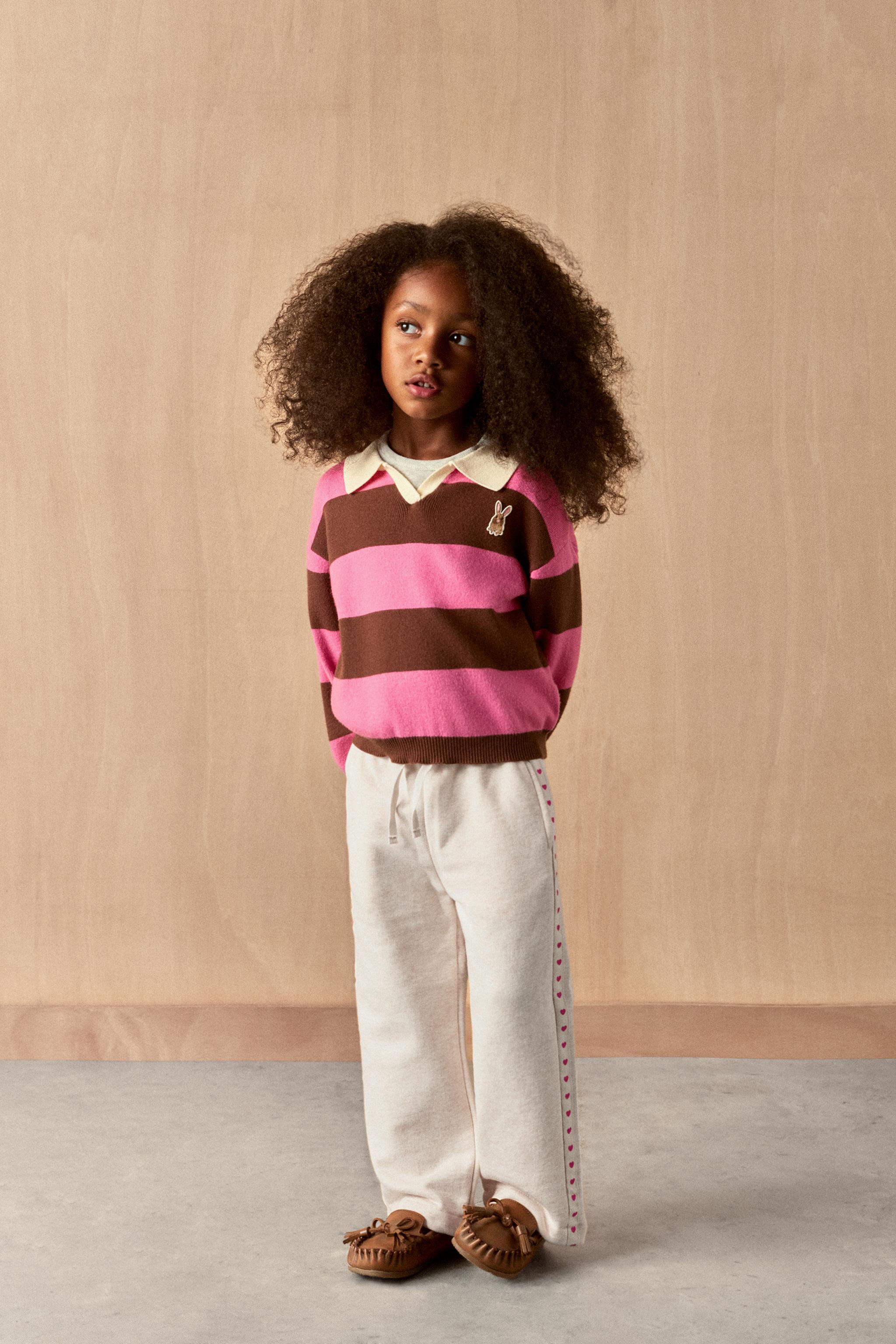 STRIPED DOG KNIT POLO